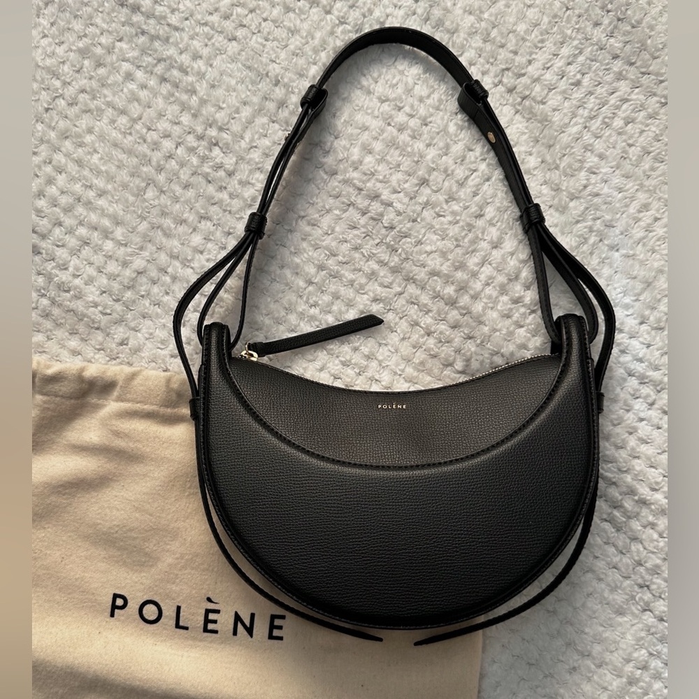 polene numero dix bag in textured black